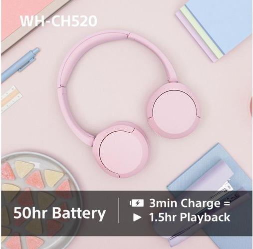 Image du produit Sony WH-CH520 (pas de réduction du bruit, 50 h, Sans fil)
