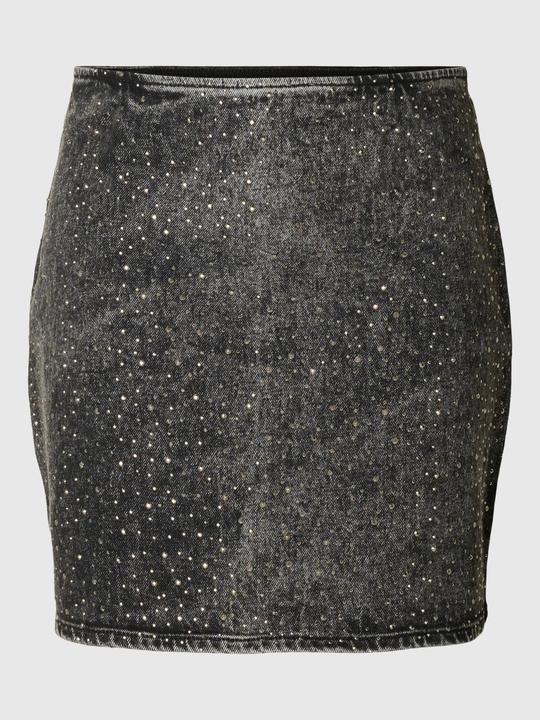 Produktbild Selected Femme Slfmerle Hw Short Black Denim Skirt (40)