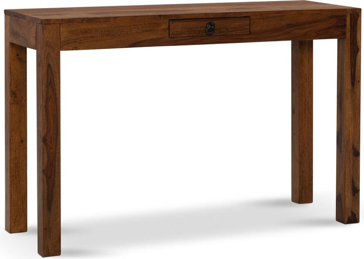 Actual product image FineBuy Desk Office desk 118 cm sheesham solid wood laptop table drawer (118 x 40 x 70 cm)