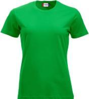 Clique Damen T-Shirt Classic-T 029361, Baumwolle, apfelgrün, Grösse L (L)