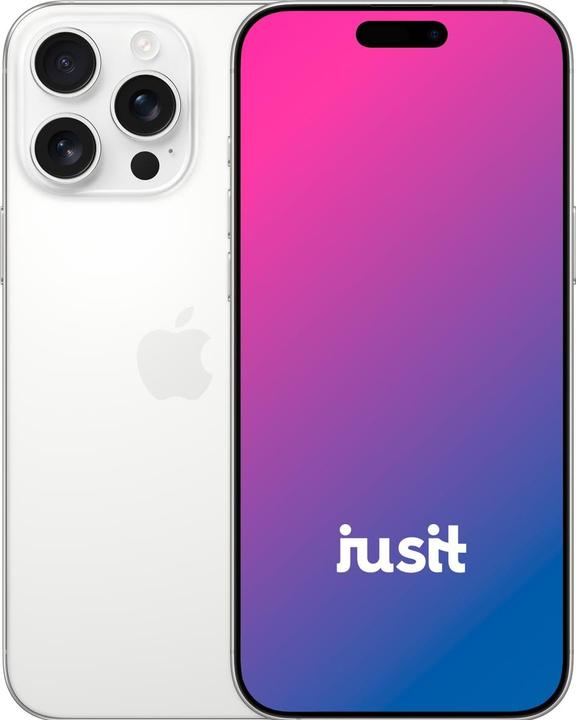 jusit iPhone 16 Pro Max (256 GB, White Titanium, 6.90", A / Wie neu)