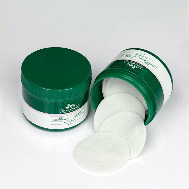 Image du produit VT Cosmetics Cica Hyalon Soft Toner Pad with 0.5% Salicylic Acid - Soothing Repair and Anti-Acne (Set soin du visage)