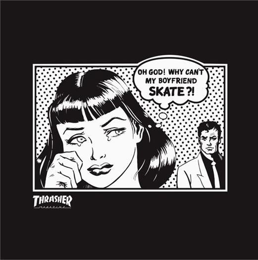 Actual product image Thrasher Boyfriend T-Shirt (XL)