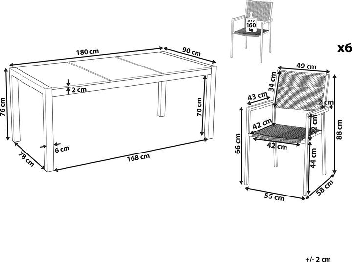 Produktbild Beliani Grosseto (180 cm)