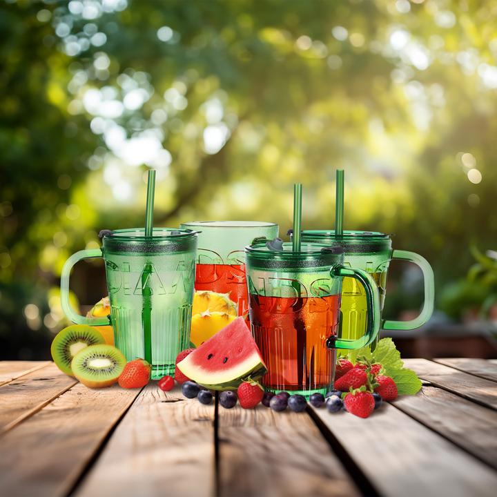 Actual product image Relaxdays 4x Glass cup (0.45 l, 4 x)
