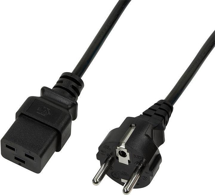 Image du produit LogiLink Cordon d'alimentation CEE 7/7-IEC C19 noir 1.80m (1.80 m)