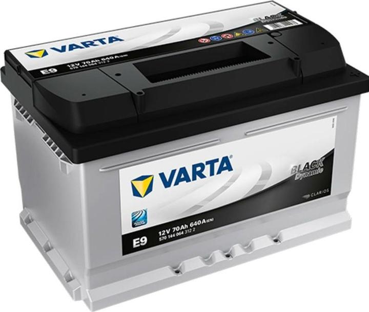 Actual product image Varta Black Dynamic E9 (12 V, 70 Ah, 640 A)