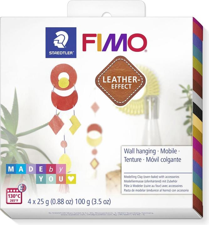 Produktbild Fimo Modelliermasse leather-effect Set "Wandhänger"