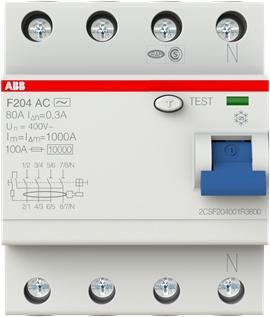 Actual product image ABB F204A-80/0,3 RCD circuit breaker 80A