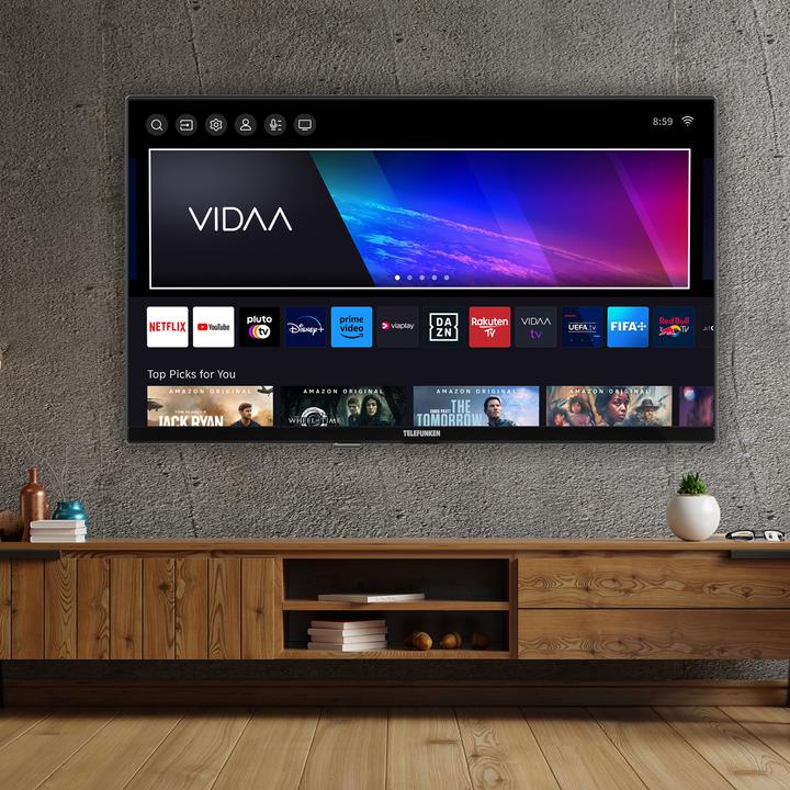 Produktbild Telefunken Fernseher 32 Zoll Smart TV VIDAA XH32VP750M - HD-Ready Fernseher, HDR TV mit Triple-Tuner (32", LED, HD, 2025)