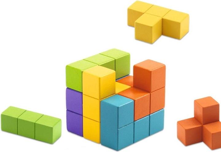Actual product image Djeco Cubissimo (German, French, Italian, English)