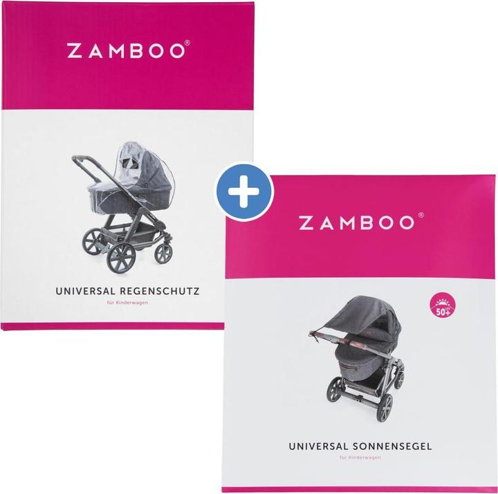 Actual product image Zamboo Sun protection first aid & protection set for prams with awning