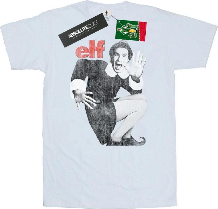 Elf Mono Distressed Poster TShirt (S)