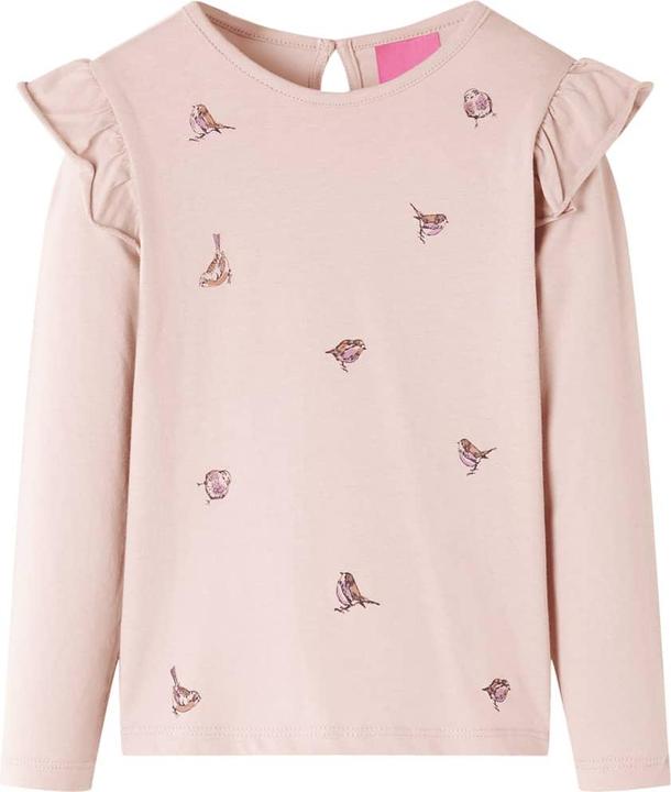 VidaXL Kinder-Langarmshirt Rosa 140,Material: 100 % Baumwolle,Farbe (140)
