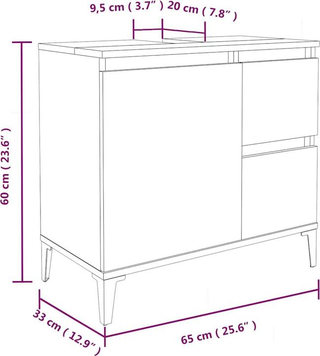 Image du produit VidaXL Ber (65 x 33 x 60 cm)