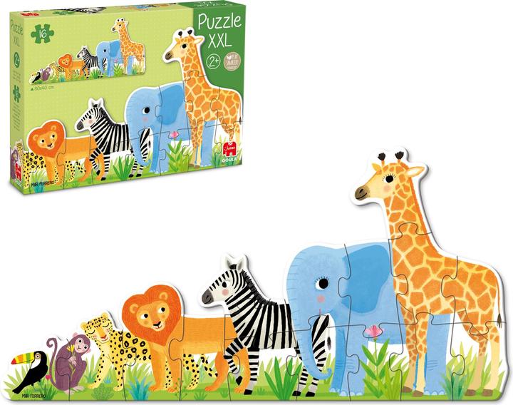 Produktbild Jumbo Puzzle XXL Dschungel, von klein.D53426 (16 Teile)