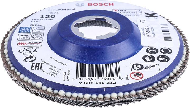 Productafbeelding Bosch Professional Zubehör X-LOCK klepschijf recht Beste voor metaal X571 (120)