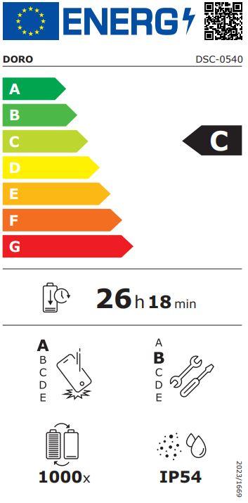 Energie-Label Doro Aurora A20 (4.50", 13 Mpx, 4G)