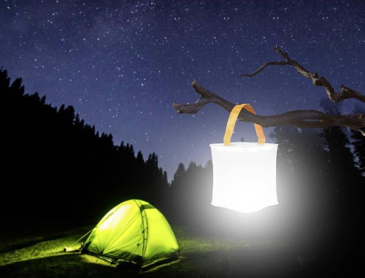 Actual product image Calima CAMPING EQUIPMENT LED Solar Camping Lantern, inflatable