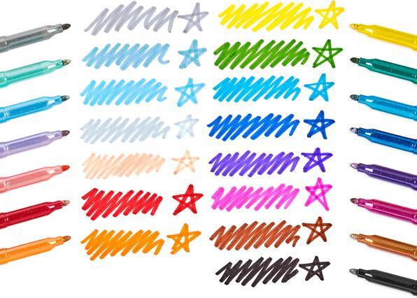 Produktbild Ooly Regenbogen-Glitzer-Marker (Mehrfarbig, 15 x)