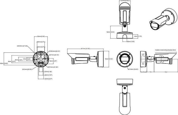 Actual product image Axis Q1809-LE 150MM 4/3IN IMAGE (7680 x 4320 Pixels)