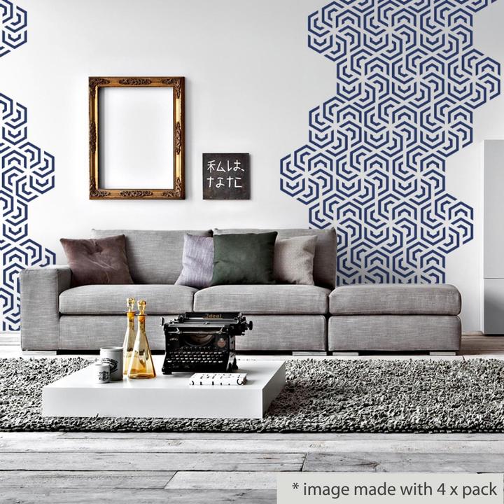 Actual product image Walplus Polygon Geometry Pattern (90 x 30 cm)