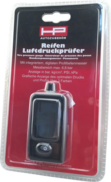 Produktbild HP Autozubehör Reifen Luftdruckprüfer. Mit integriertem digitalen Profiltie