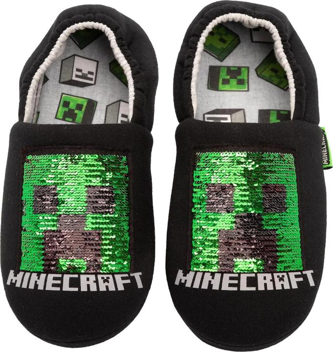 Actual product image Minecraft Boys Sequin Slippers (32)