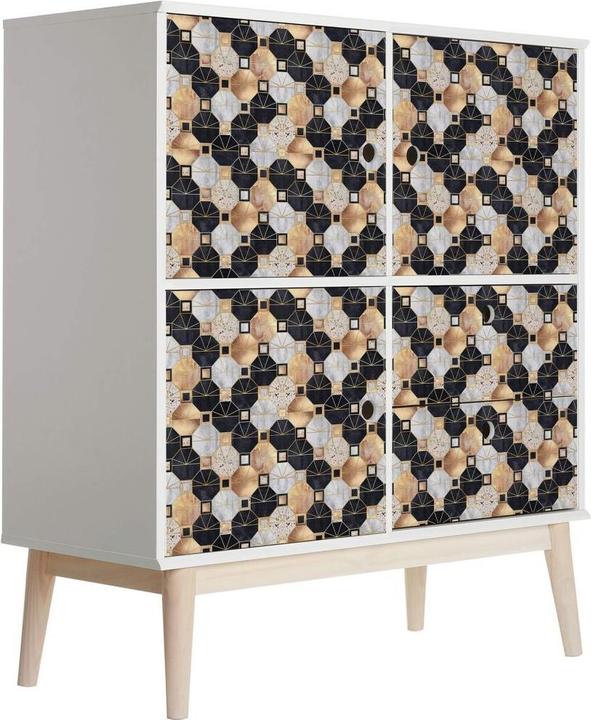 Image du produit Trenddeko Art déco : or et noir (100 x 200 cm)