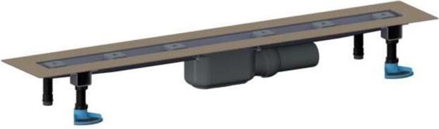 Dallmer shower channel CeraLine PLAN F 1200mm, 523082, DN 50 Overall height 90mm (1445 mm)