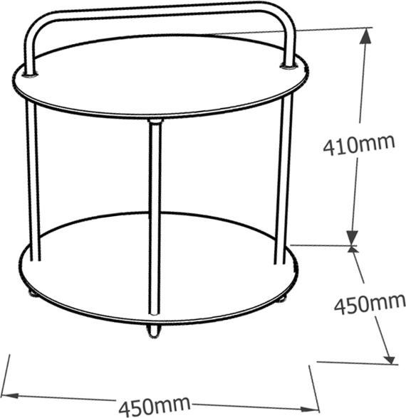 Actual product image Ezeis PLIP side table Price for 1 piece (47.50 cm)