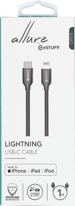 Actual product image eSTUFF USB-C Lightning Cable MFI 1m (1 m, USB 2.0)