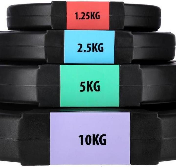 Immagine prodotto One Bilanciere dritto con pesi intercambiabili GSPO40 (17-57-027) piastre composite 42 kg Nero (2 x 20 kg)