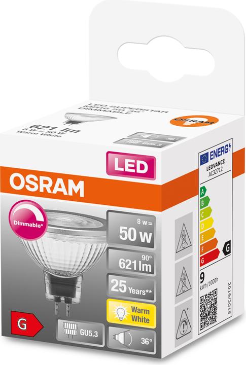 Image du produit Osram Superstar Mr16 (GU5.3, 6.80 W, 621 lm, 1 x, G)