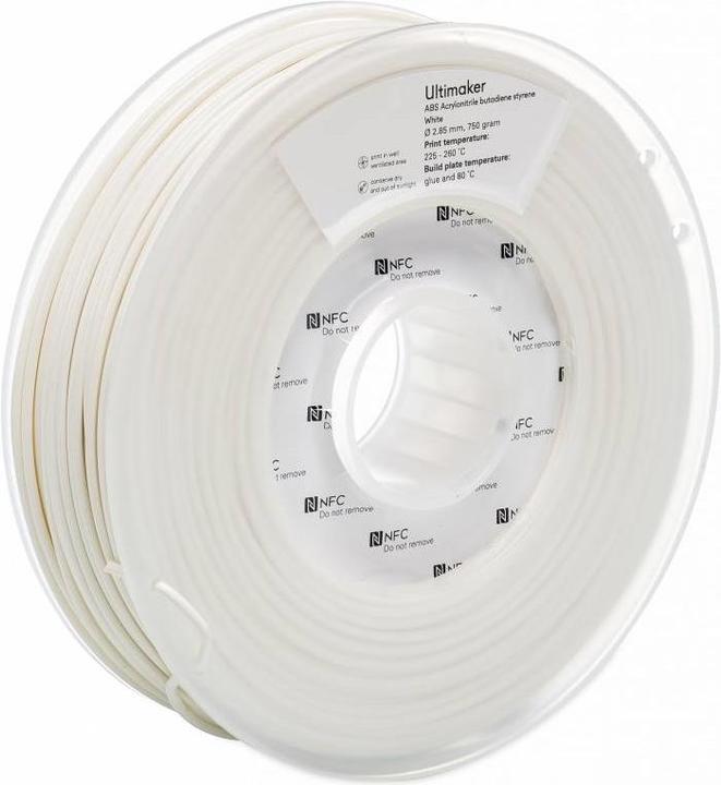 Actual product image Ultimaker Filament (ABS, 2.85 mm, 750 g, White)