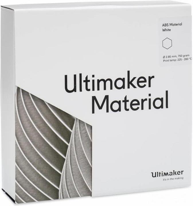 Actual product image Ultimaker Filament (ABS, 2.85 mm, 750 g, White)