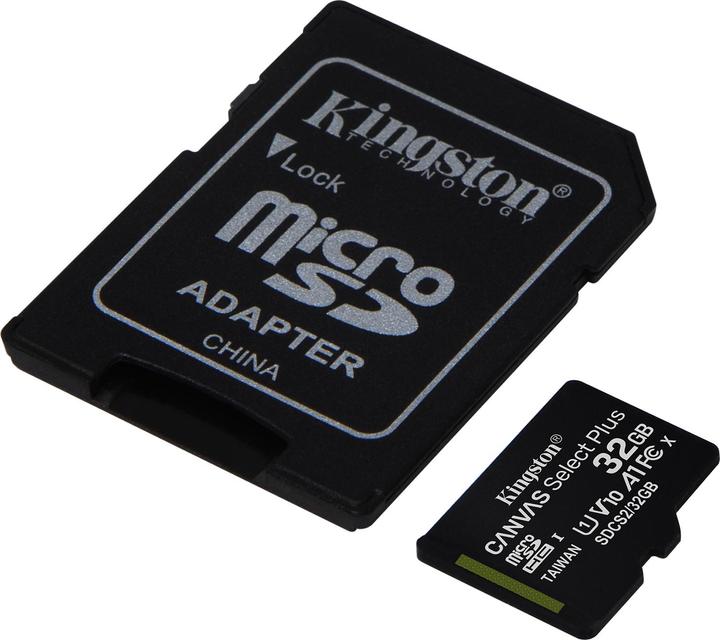 Produktbild Kingston Canvas Select Plus microSD 32GB Multi-Pack of 3 (32 GB, microSDHC, U1, UHS-I)