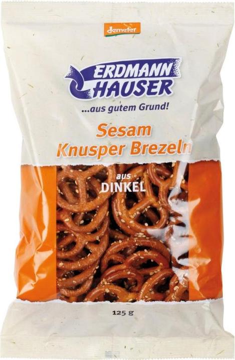 Produktbild ErdmannHauser Mini Dinkel Knusper Brezeln mit Sesam Bio (125 g)