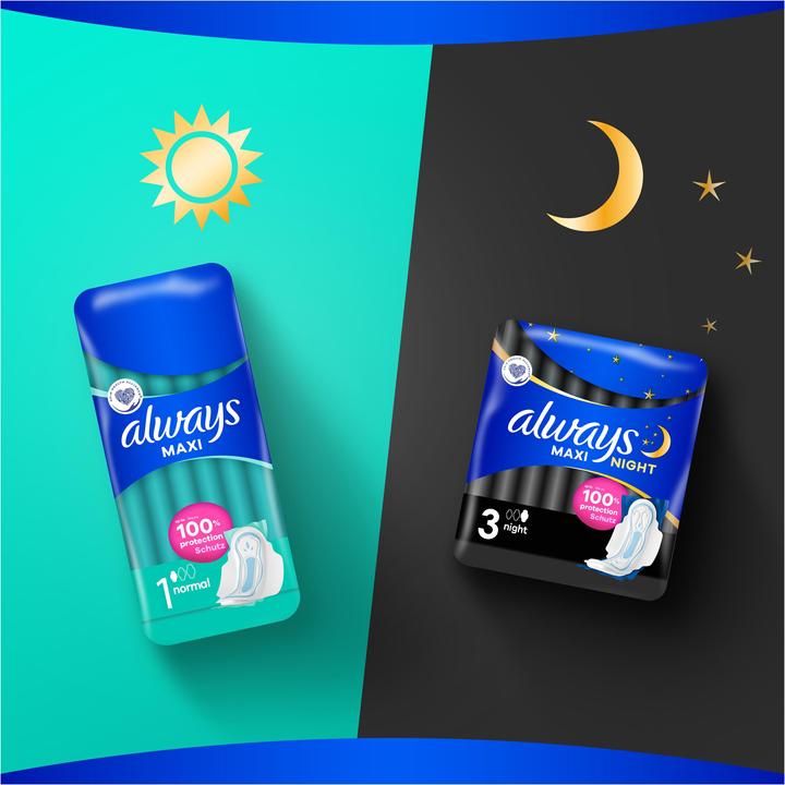 Produktbild Always Maxi Profresh Night (10 x, Damenbinden)