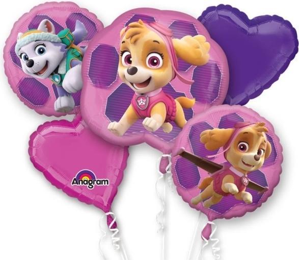 Produktbild Amscan Paw Patrol - Folienballon-Blumenstrauss (3 x)