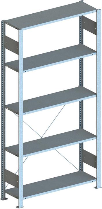 Actual product image Metabo Meta-CLIP S3 boltless shelving B1000xD300xH2500 mm base bay 6 shelves vzk Shelf load 230kg