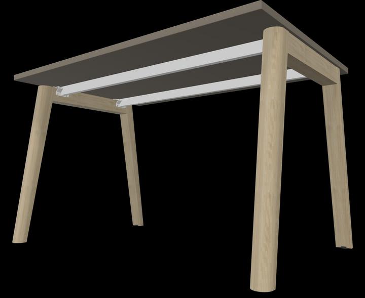 Actual product image Narbutas Nova Wood desk (1200 x 800 x 740 mm)