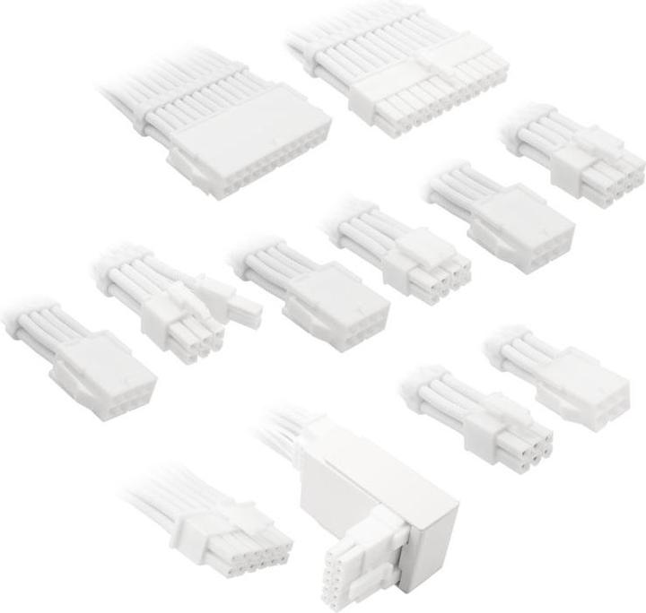 Immagine prodotto Kolink Kit di prolunghe per cavi intrecciati Core Pro 12V-2x6 Tipo 2 - Bianco brillante (0.60 m)