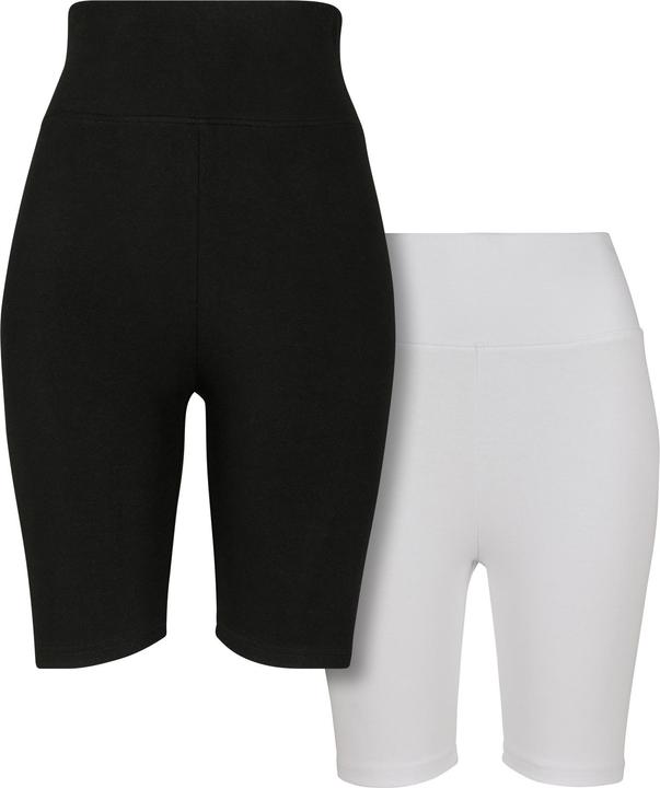 Actual product image Urban Classics Ladies High Waist Cycle Shorts 2-Pack (S)