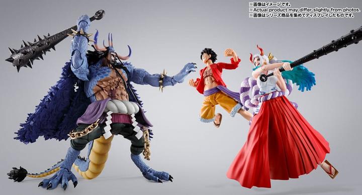 Actual product image Tamashii Nation One Piece S.H. Figuarts Actionfigur Kaido King of the Beasts (Man-Beast form) 25 cm