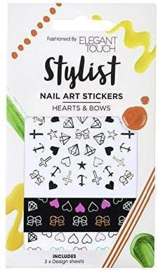 Actual product image Elegant Touch Hearts & Bows Nail Art Stickers