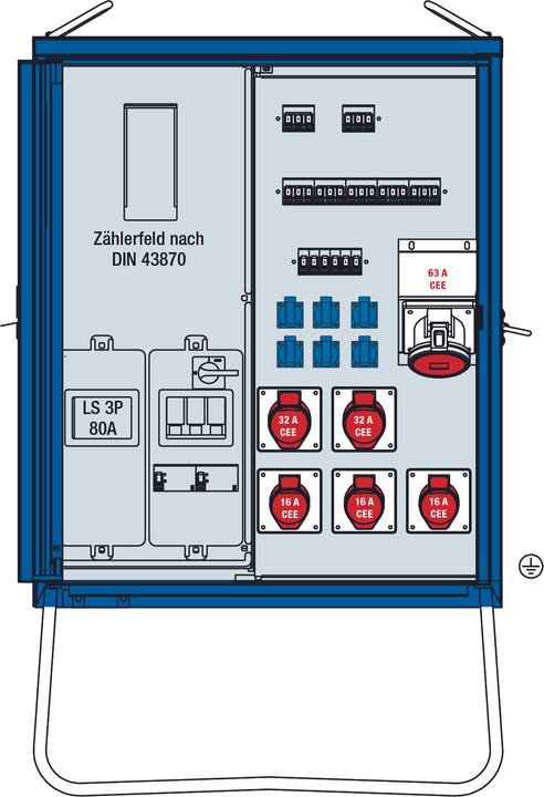 Produktbild As - Schwabe Endverteiler Schrank (CEE 7/3, CEE)