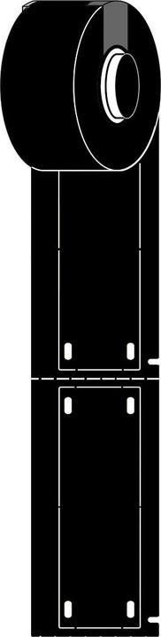 Productafbeelding Brady M6-25x75-B7598-BK, kabellabel, polyester, zwart, glanzend, 25,00 x 75,00 mm, niet zelfklevend