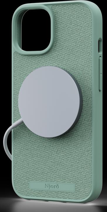 Produktbild Njord Hard-Cover Fabric MagSafe Case Turquoise (Apple iPhone 15, Apple iPhone 13, Apple iPhone 14)