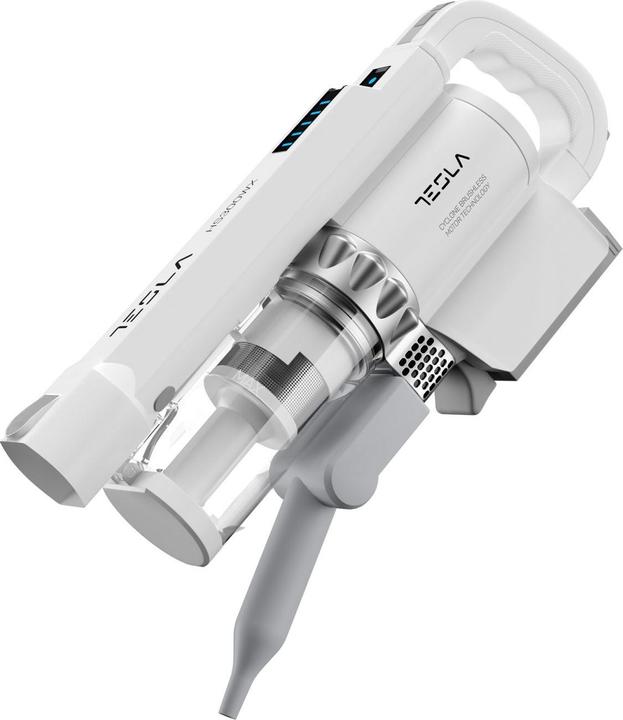 Image du produit Tesla HS300WX Steelstofzuiger /u0026 Elektrische bezem Zakloos 0,2 l 200 W Grijs, Wit